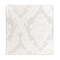 Threadmade Home Barcelona Jacquard Damask Napkin, Set of 4, White - 17"W x 17"L